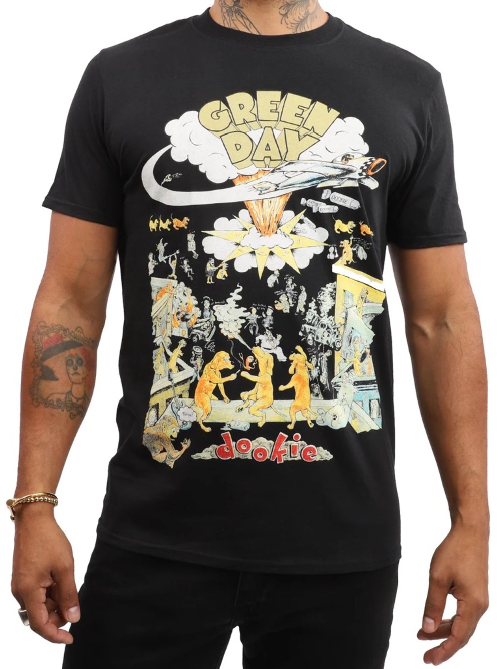 MAD Engine Black Green Day 'Dookie' Graphic Band T-Shirt